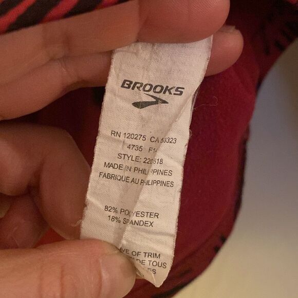 Brooks Fleece Lined Running Pullover Geometric Print Long Sleeved - Size Small - Picture 6 of 7